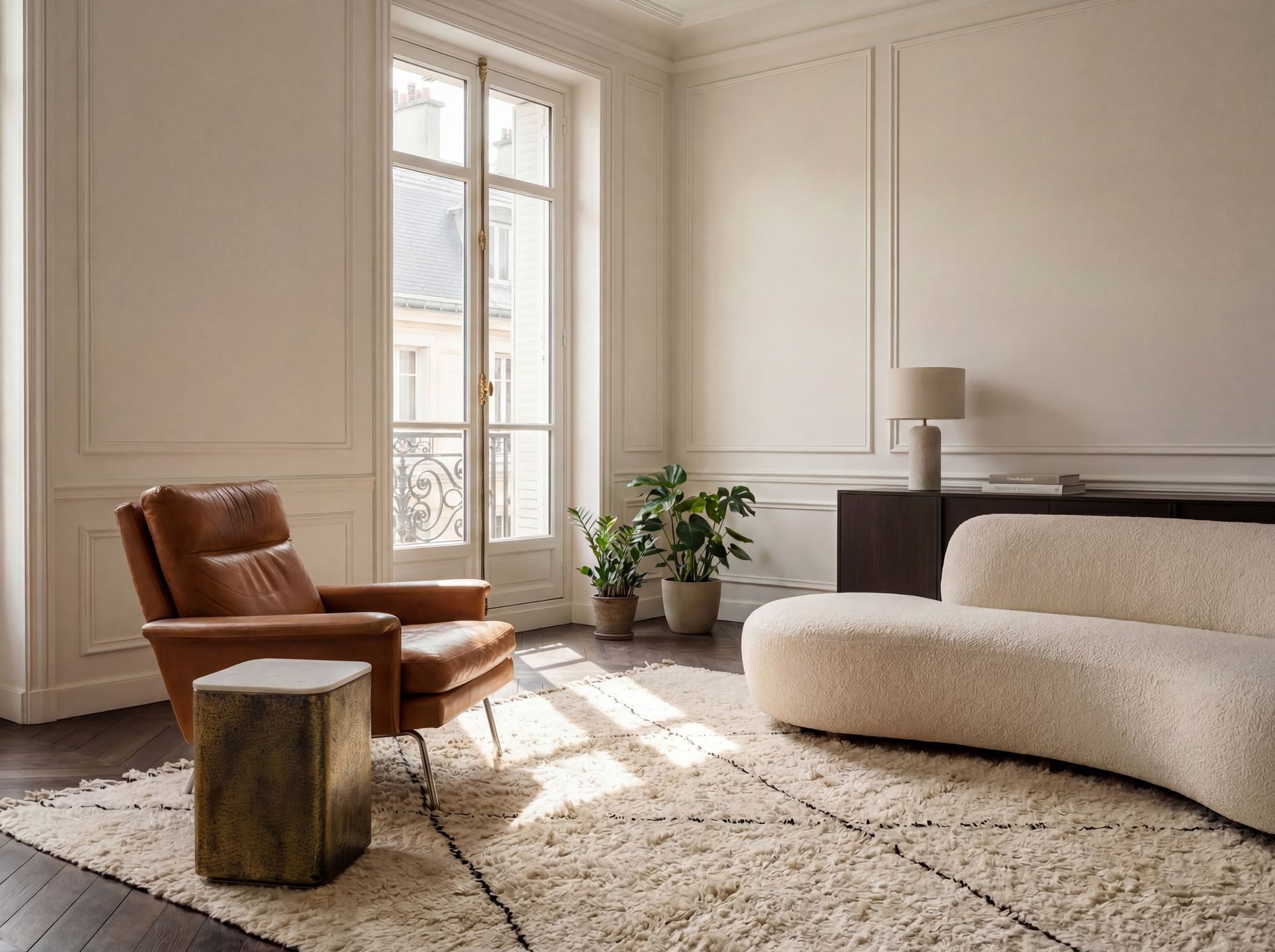 FINEBUY Beistelltisch FB116596 Sofatisch Marmor Wohnzimmertisch 33cm Couchtisch Handmade (Eleganter Tisch in antiker Goldoptik), Massive Platte aus edlem weißem Marmor