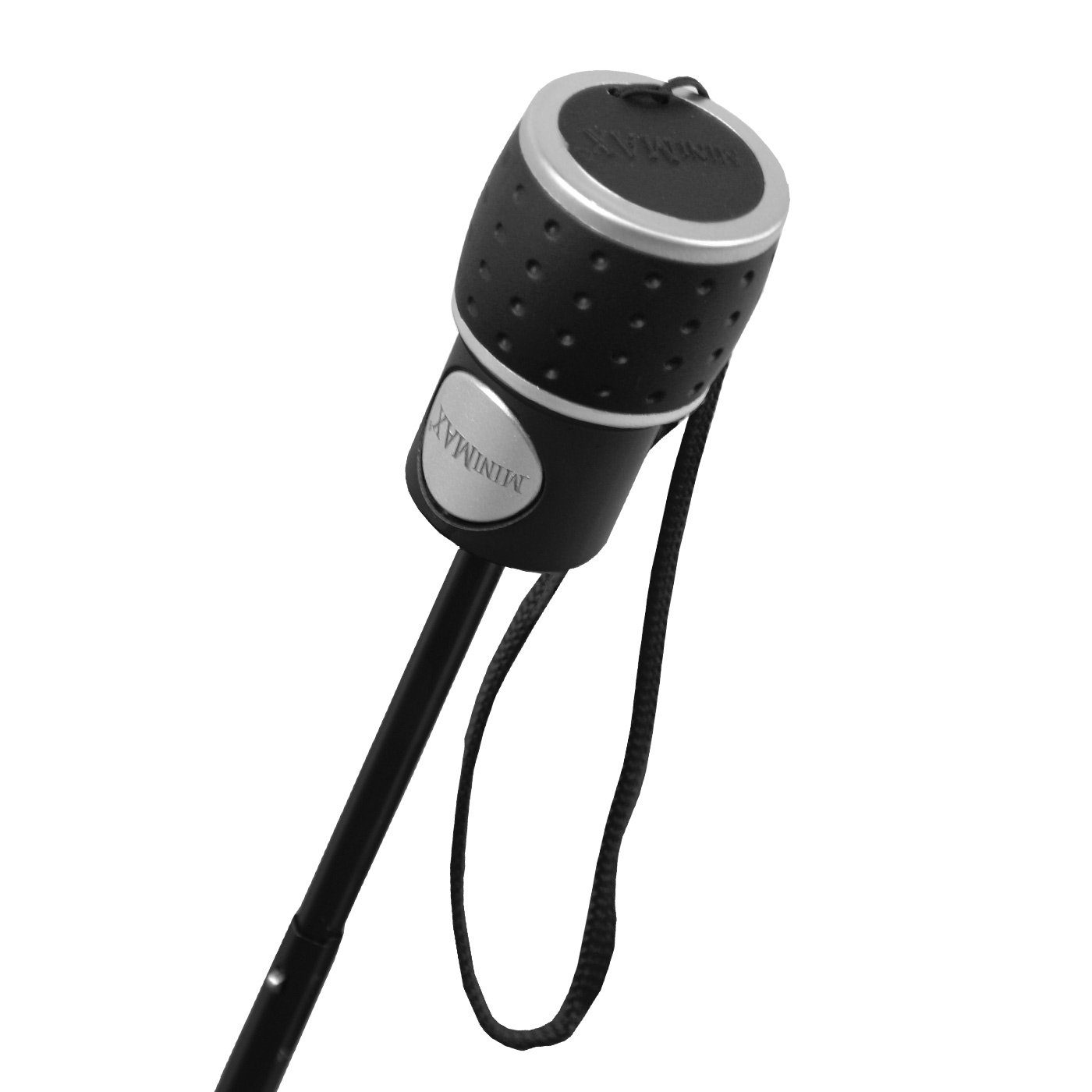 miniMAX® der zuverlässige Impliva Taschenregenschirm uni, mit Auf-Automatik schwarz Begleiter windsicher