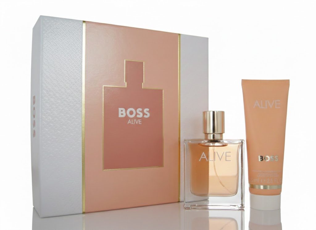 BOSS Duft-Set Boss Alive Eau de Parfum edp 50ml + Body Lotion 75ml, 1-tlg.