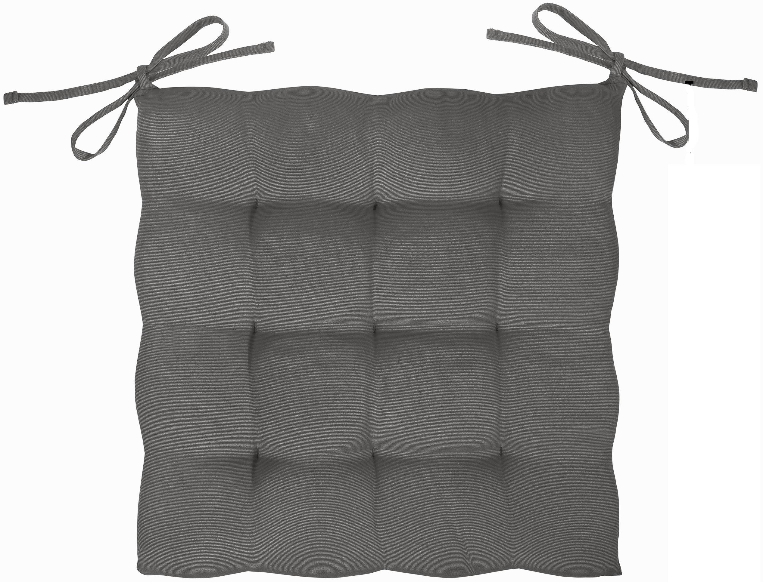 GREEN MARK Textilien Sitzkissen 4er-Set Stuhlkissen 40x40cm, Indoor und Outdoor, weich gefüllt