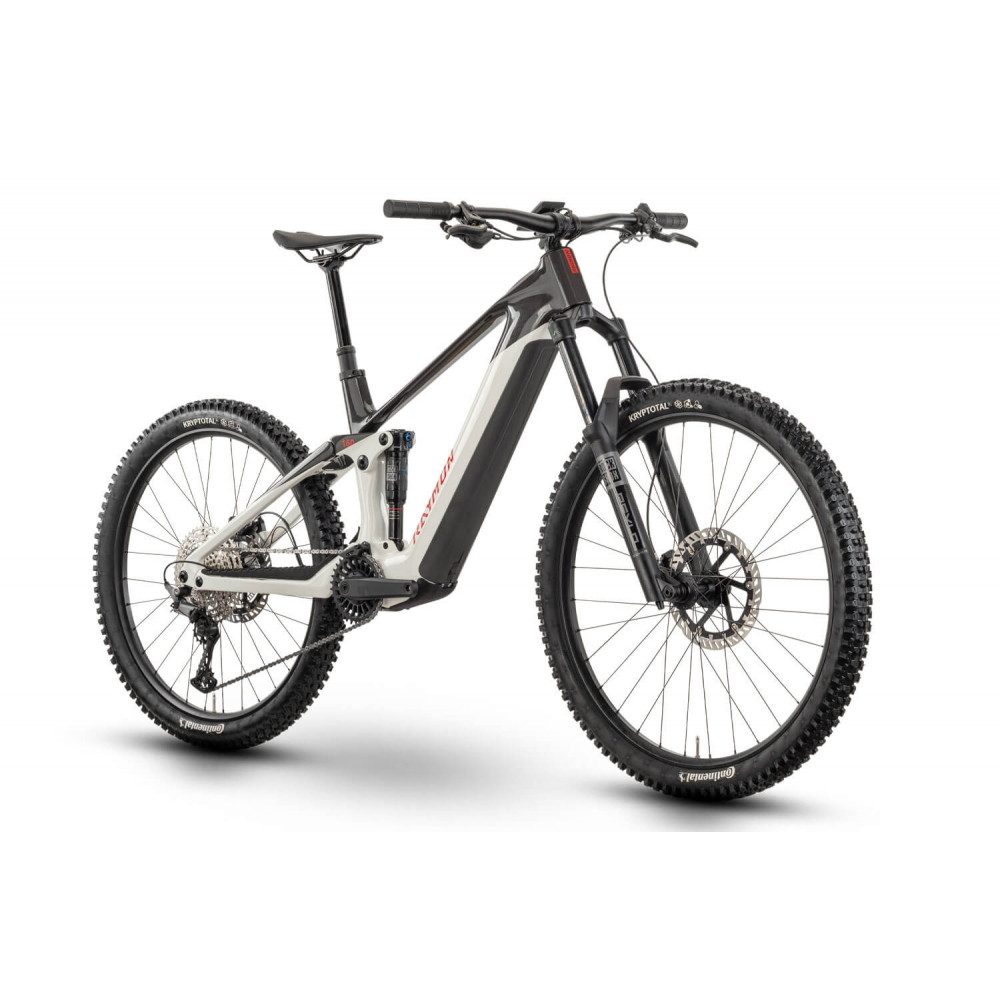 R Raymon E-Bike Tarok E-Mountainbike grau 29/27,5 Zoll - Rahmengröße: M=42cm
