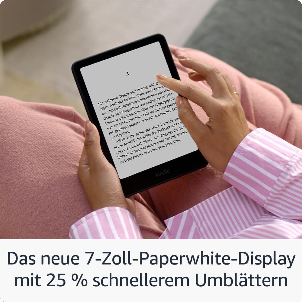 Kindle Paperwhite 16 GB (Neuste Generation) Schwarz 7-Zoll Display E-Book (7", 16 GB, Wochenlange Akkulaufzeit, Schnellster Kindle)