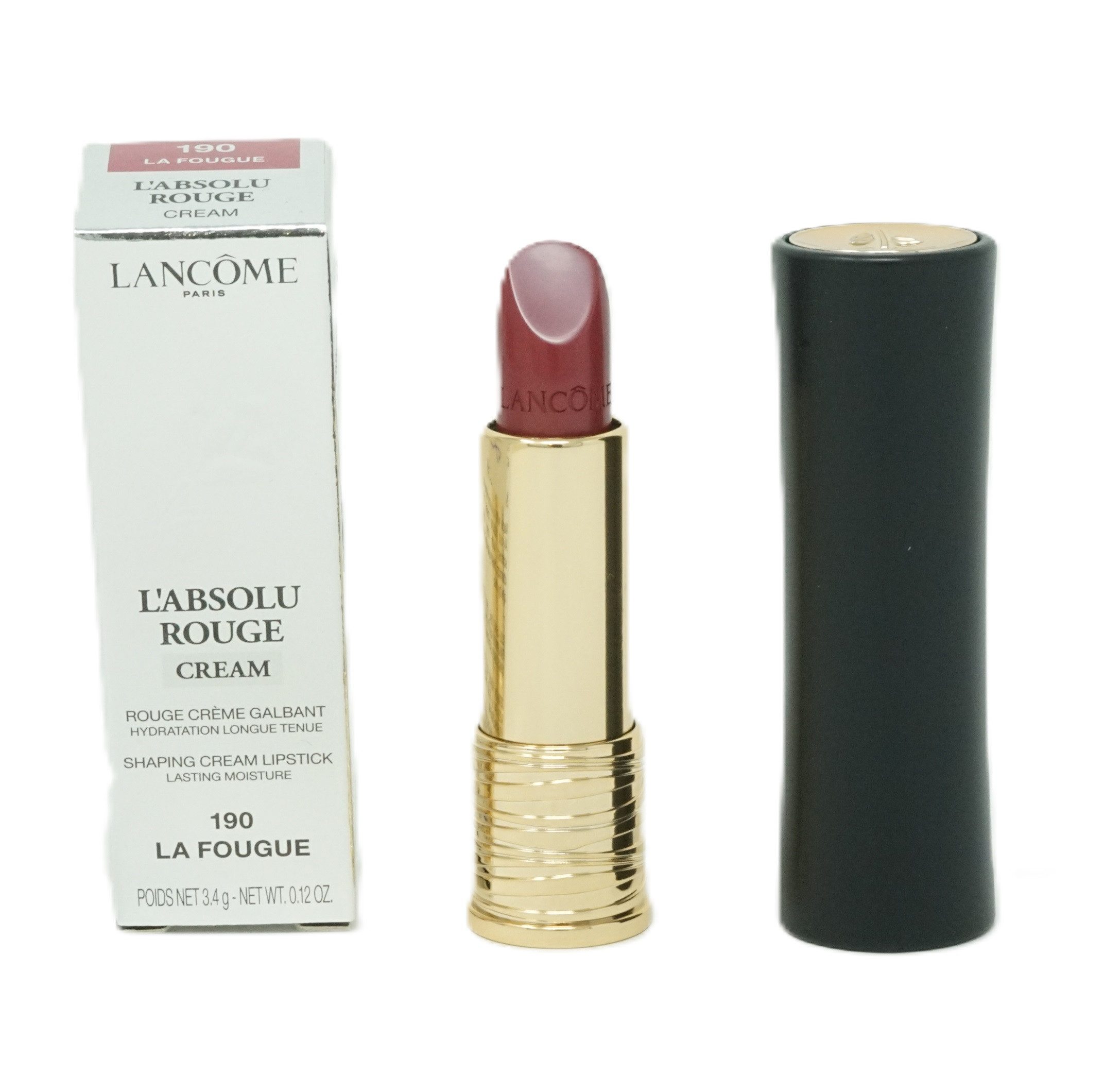 LANCOME Lippenstift Lancome Absolu Rouge Cream Lippenstift 3,4g La Fougue 190