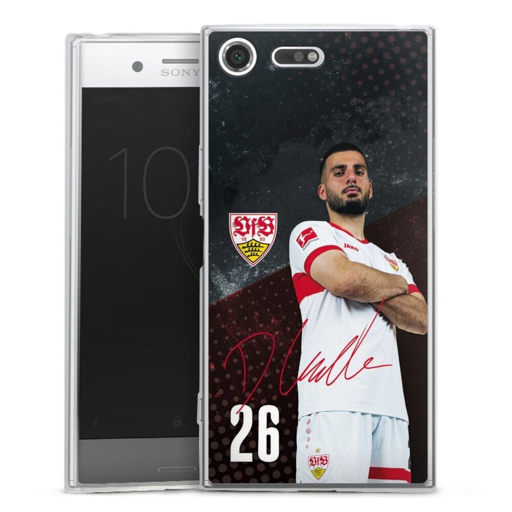 DeinDesign Handyhülle VfB Stuttgart Deniz Undav Offizielles Lizenzprodukt Deniz Undav 24/25, Sony Xperia XZ Premium Slim Case Silikon Hülle Ultra Dünn Schutzhülle