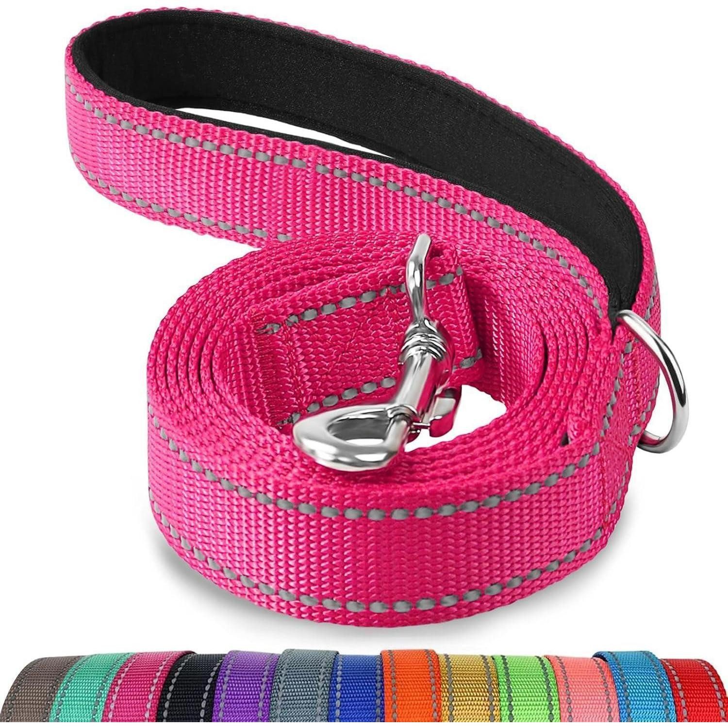 LuxusKollektion Hundeleine Hundeleine Kleine Hunde Reflektierend 150x2.0 cm (1er Pack) Hotpink