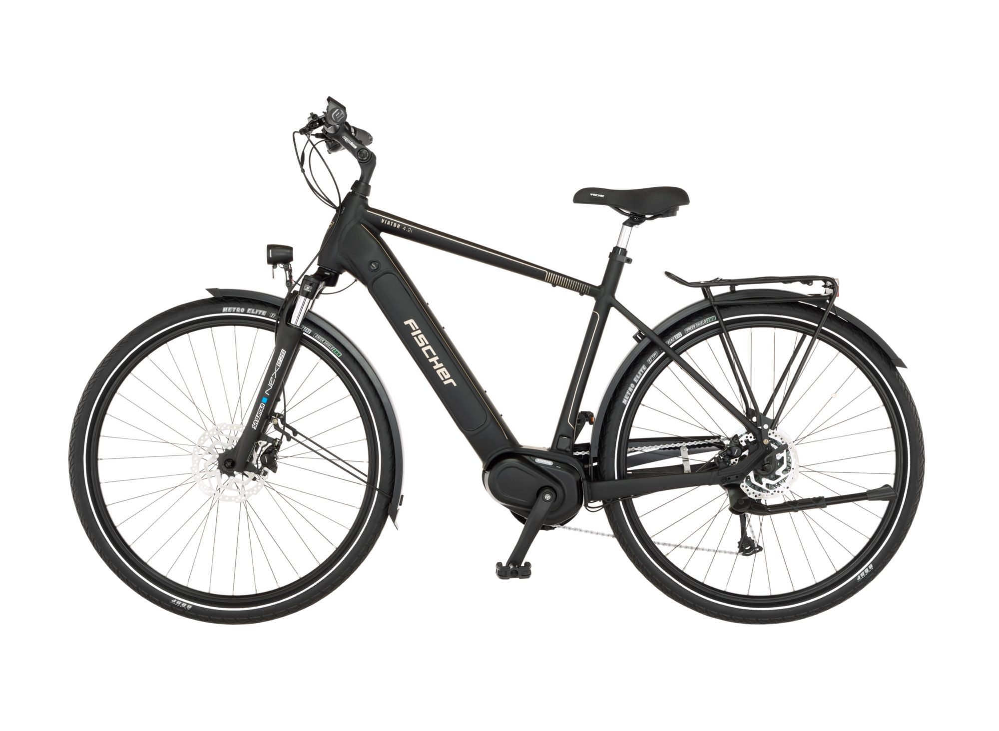 FISCHER Fahrrad E-Bike Trekkingrad VIATOR 4.2i 630 55 ACTIVE, 9 Gang Shimano, Mittelmotor, 630 Wh