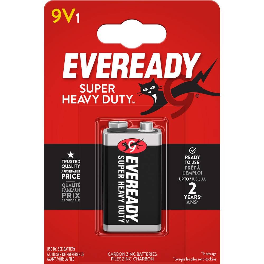 Eveready SHD 9 V Block-Batterie Zink-Kohle 9 V 1 St. E7638900227543 Batterie