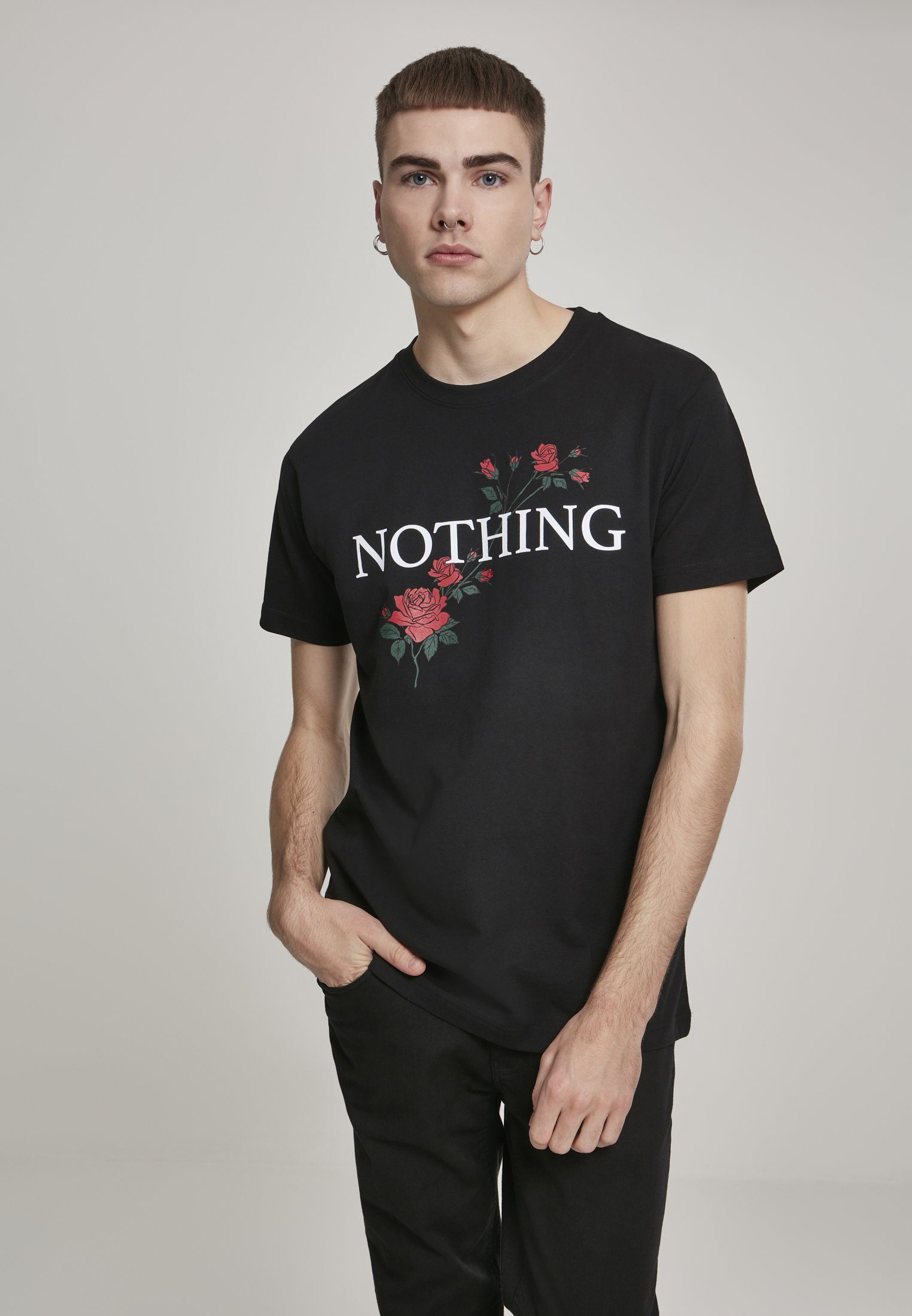 MisterTee T-Shirt Herren Nothing Rose Tee (1-tlg) MT792 black Nothing Rose