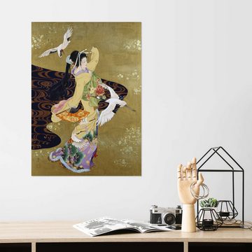 Posterlounge Wandfolie Haruyo Morita, Tanz der Kraniche, Orientalisches Flair Malerei