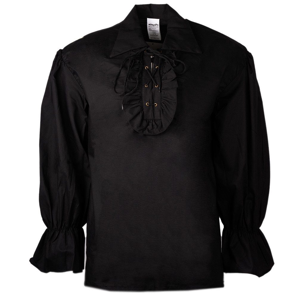 Party x People Kostüm Piratenhemd schwarz