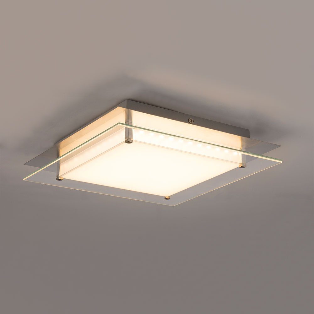 Globo LED Deckenleuchte, LED-Leuchtmittel fest Wohnzimmerlampe Deckenlampe Warmweiß, Schlafzimmerleuchte Deckenleuchte verbaut
