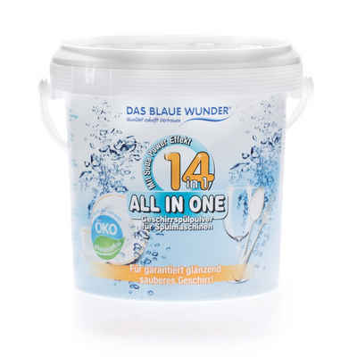 Das Blaue Wunder® All in One 14in1 Geschirrspülpulver phosphatfrei Порошок для посудомоечной машины (1.000 g)