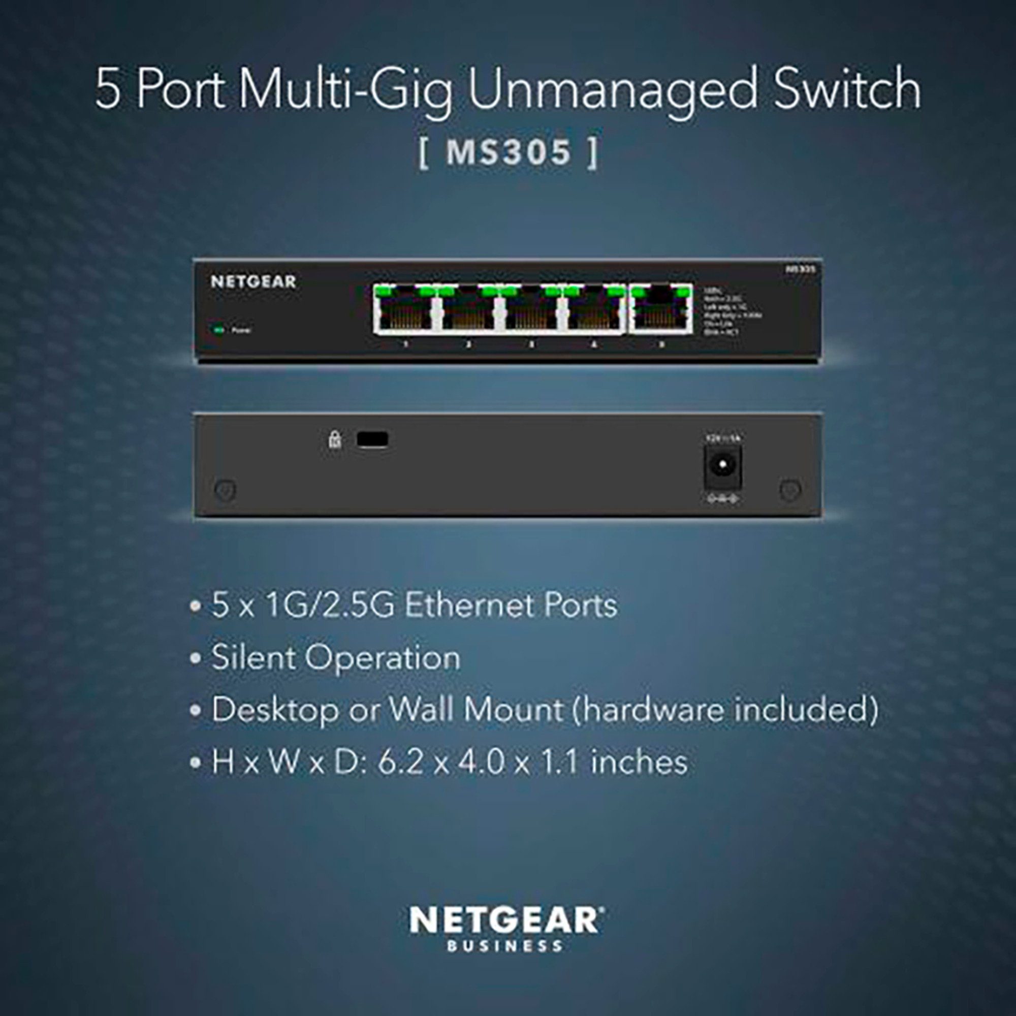 (lüfterlos) Netzwerk-Switch NETGEAR Netgear Switch, MS305,