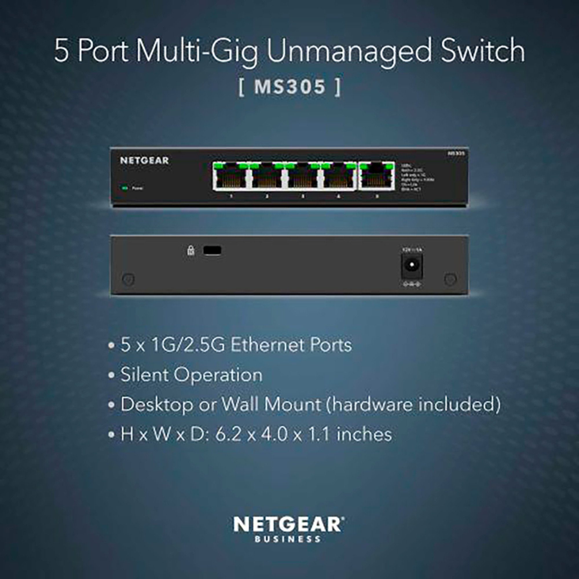 NETGEAR Netgear Netzwerk-Switch (lüfterlos) MS305, Switch