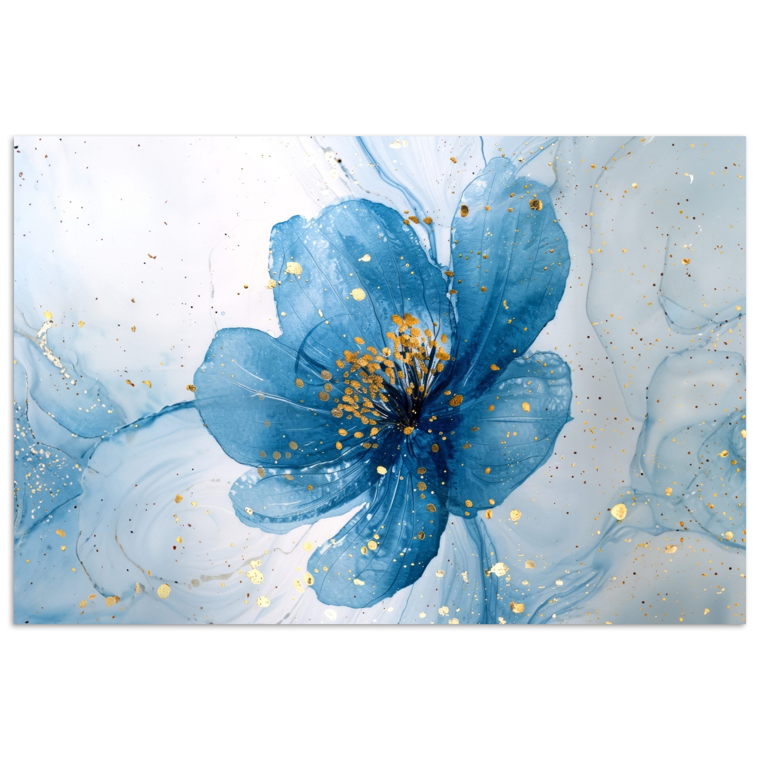MuchoWow Poster Blumen - Blau - günstig online kaufen