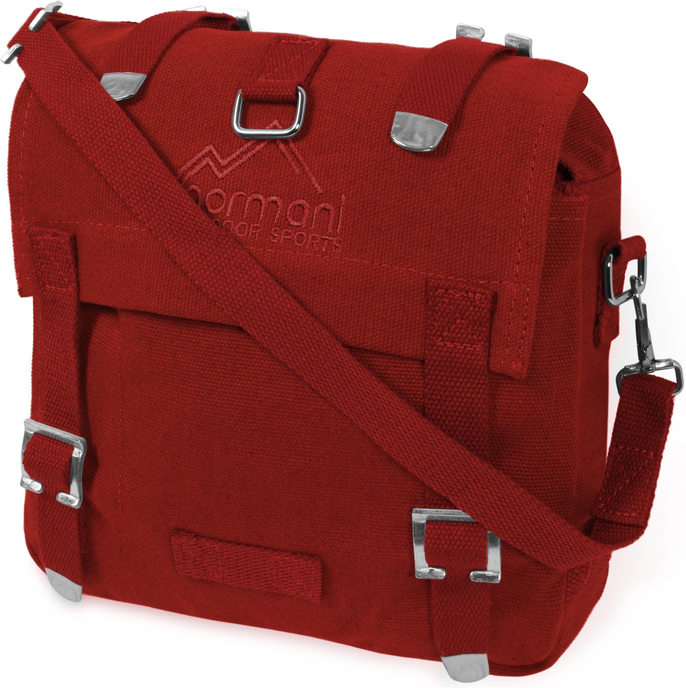 normani Umhängetasche BW Einsatztasche, 5 l, Kampftasche BW Messenger Bag Combat Outdoor Army Tasche Rot