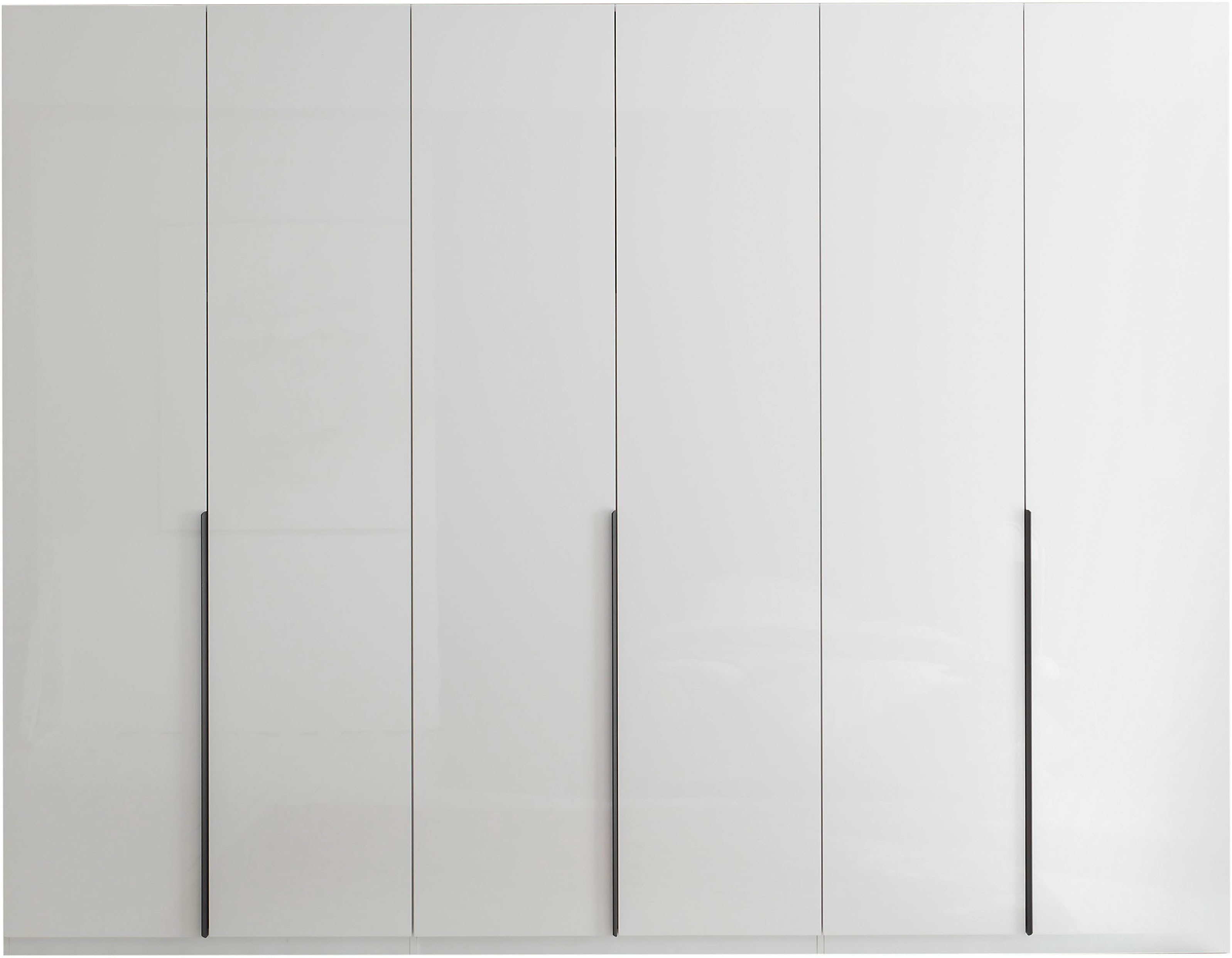 Schlafkontor Drehtürenschrank Camoleo Kleiderschrank, 300cm Schrank in Hochglanz Soft-Close-Funktion Spiegel auf der Innenseite der Tür