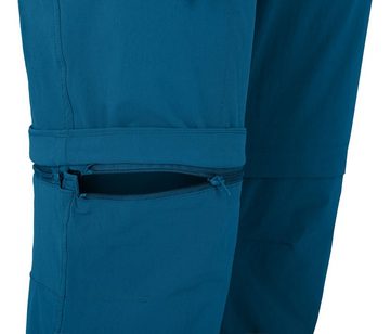 Bergson Zip-off-Hose »BAKER ZIPP-Off« Herren Wanderhose, vielseitig, pflegeleicht, Kurzgrößen, Saphir blau