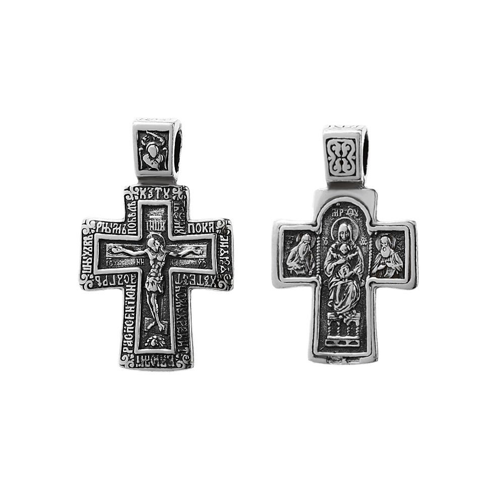 Herr Kreuzanhänger Kreuz 925er Sterlingsilber Kruzifix Orthodoxe NKlaus