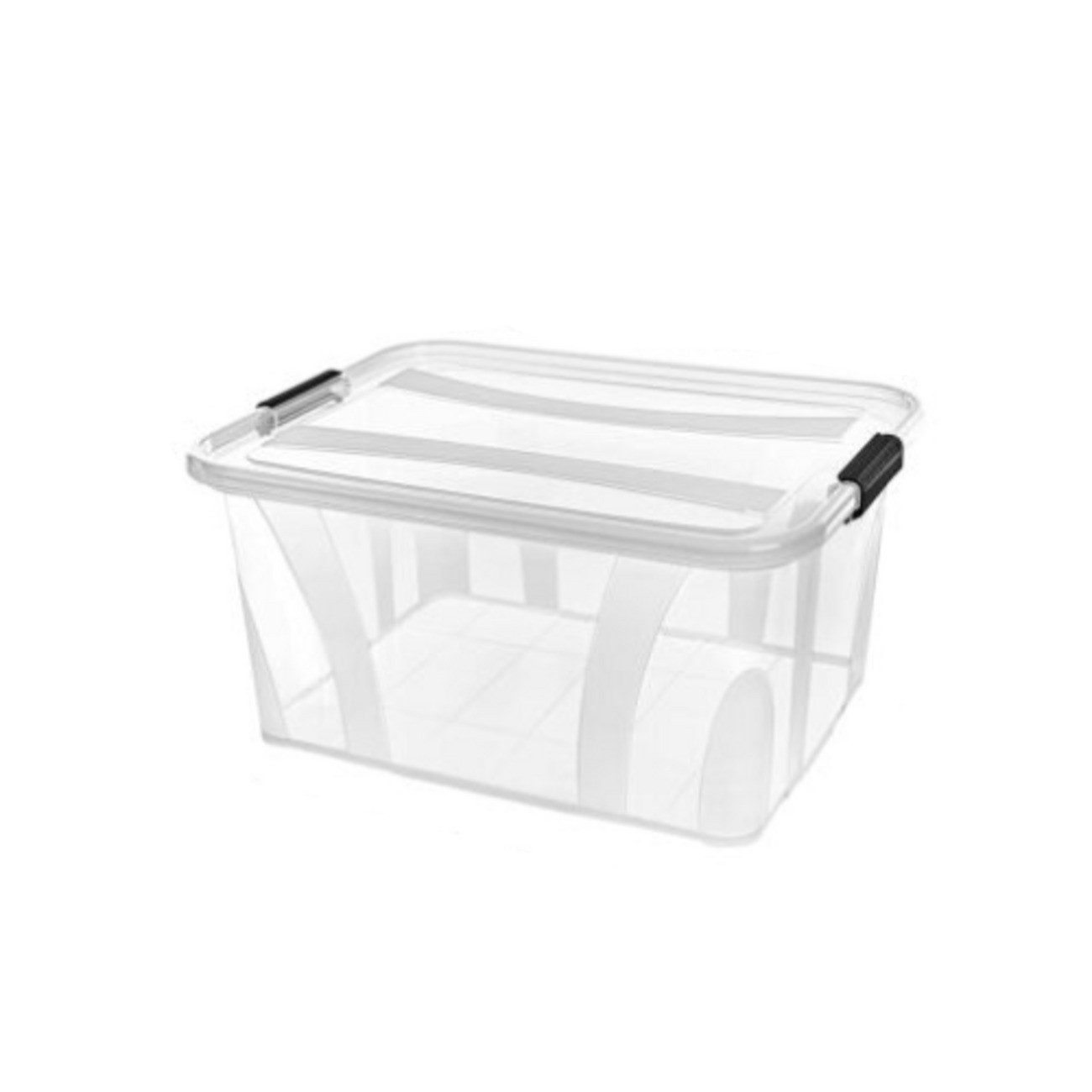 EBUY Aufbewahrungsbox Stapelbare transparente Aufbewahrungsbox mit Deckel (1 St)