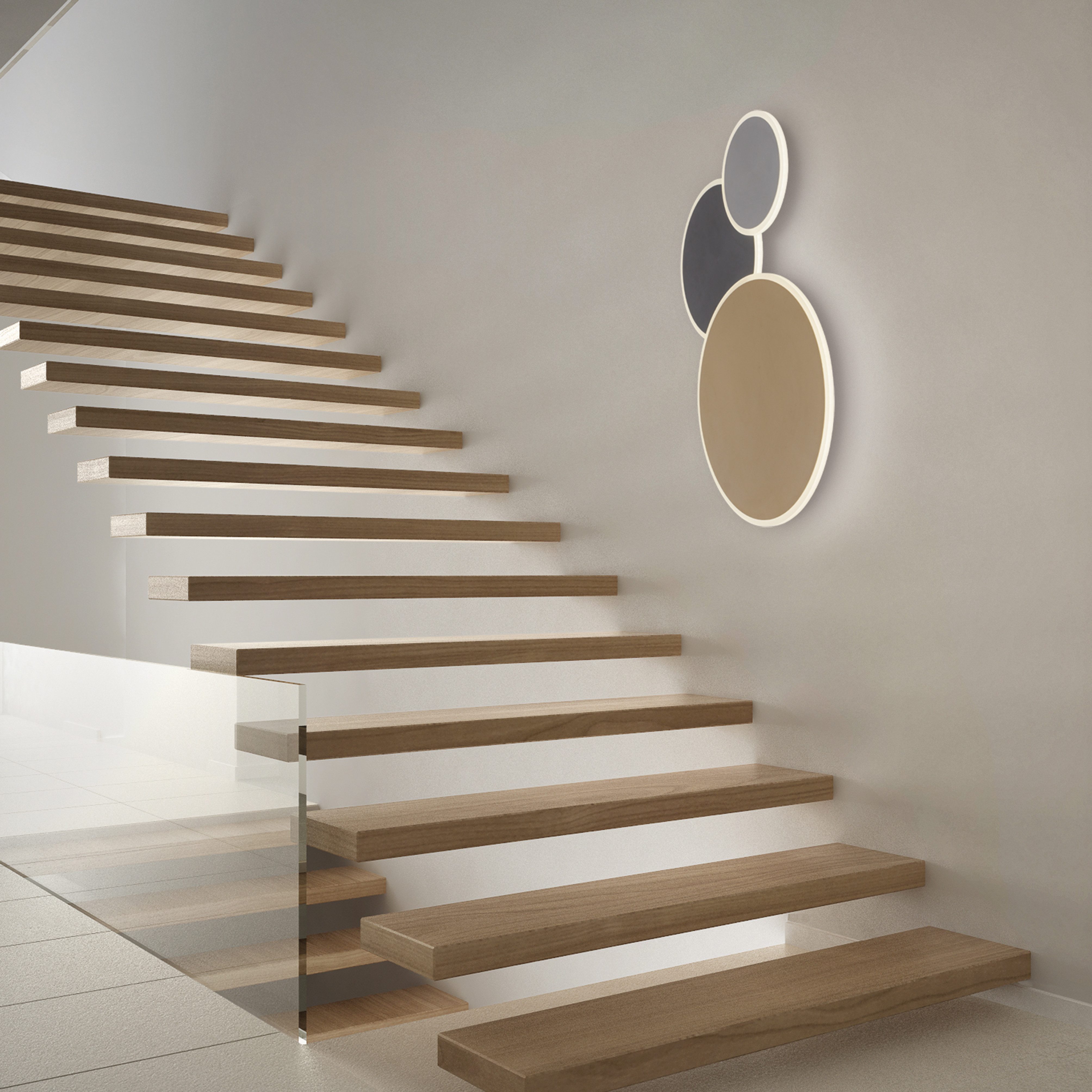 Neuhaus Q SMART HOME LIGHTS LED Wandleuchte Q-PIATO, Smart Home, LED fest integriert, warmweiß - kaltweiß