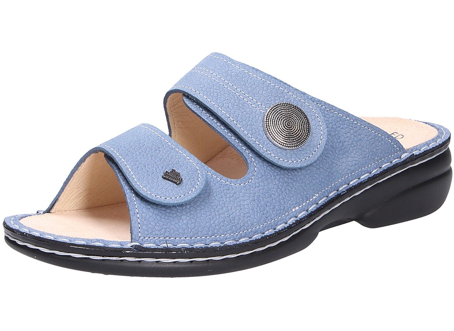 Finn Comfort Damen Pantolette SANSIBAR blau Größe Pantolette