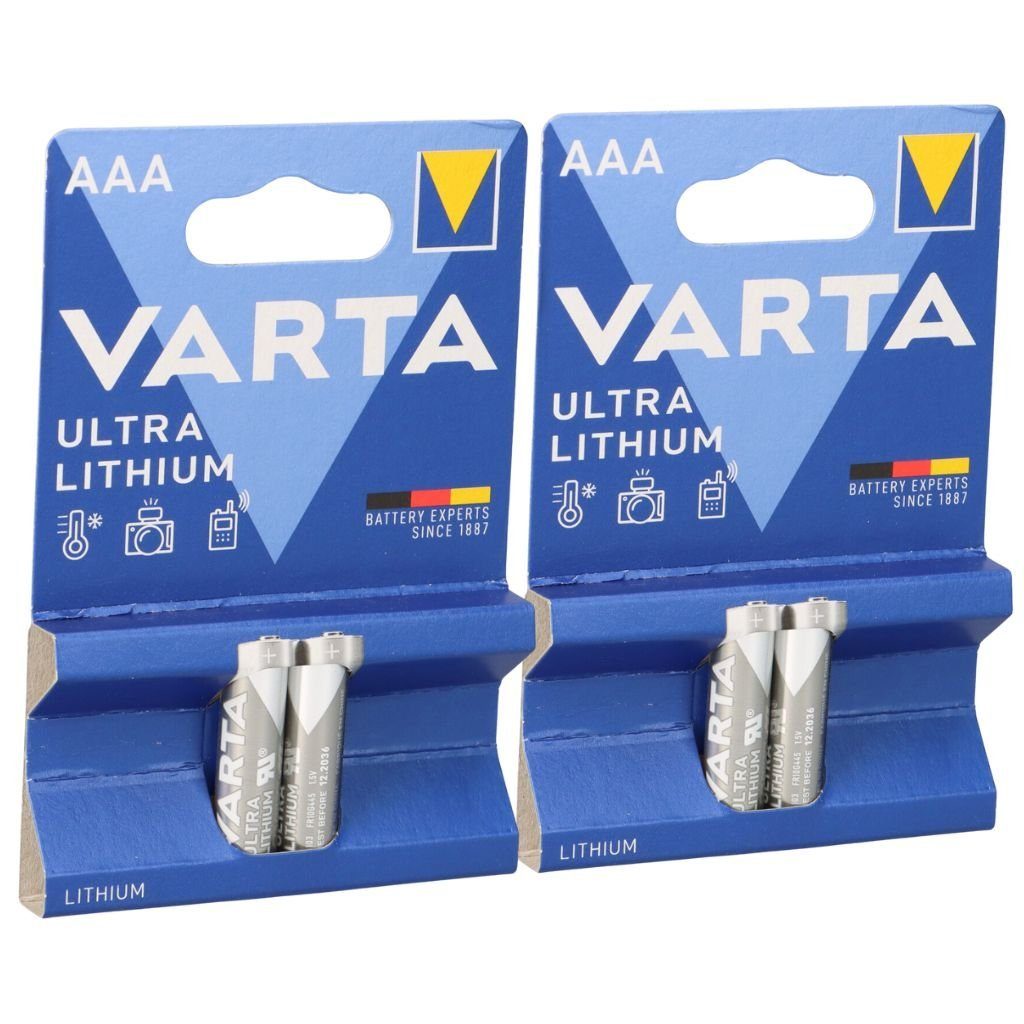 VARTA 2x Varta Professional Lithium Micro Batterie 2er Blister AAA Batterie