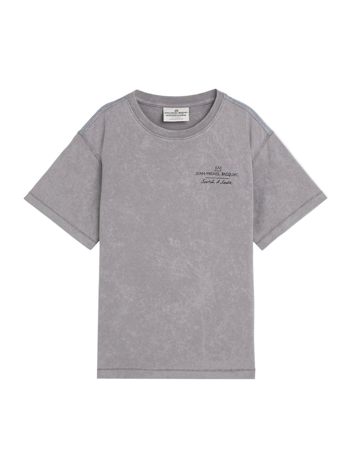 Scotch & Soda T-Shirt Scotch & Soda Kids T-Shirt „Basquiat Artwork“ – Relaxed Fit, Meteorite