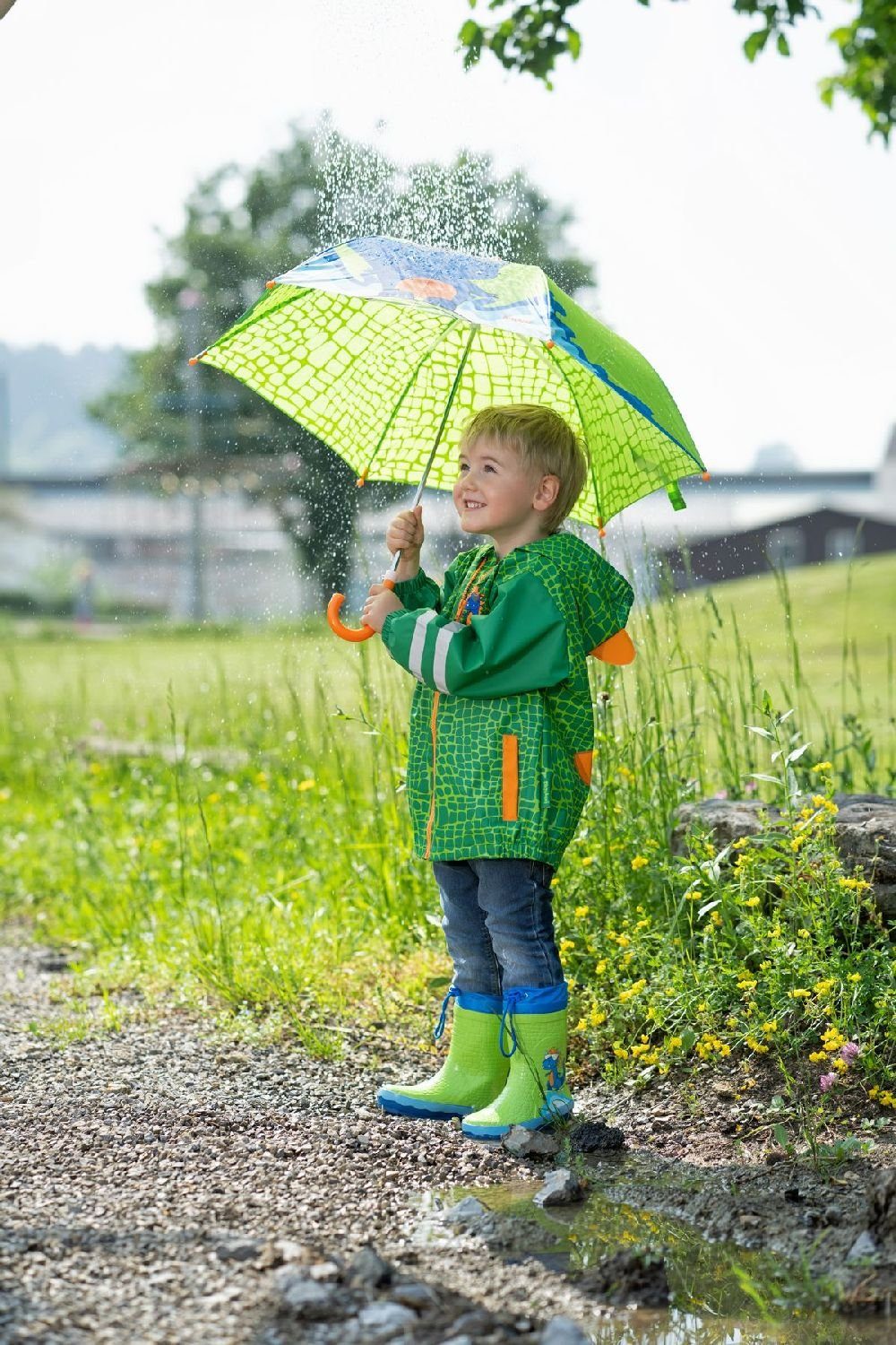 Playshoes Stockregenschirm Regenschirm Dino
