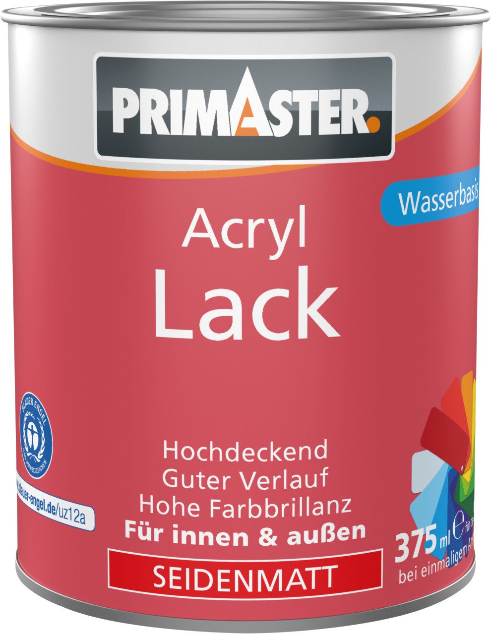 Primaster Acryl-Buntlack Primaster Acryl Lack cremeweiß seidenmatt 375 ml