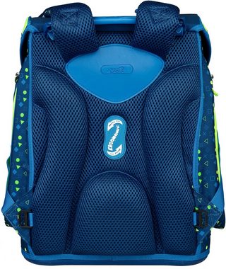 Scooli Schulranzen EasyFit, Boys, Level Up (Set, 5-tlg), Glow Edition