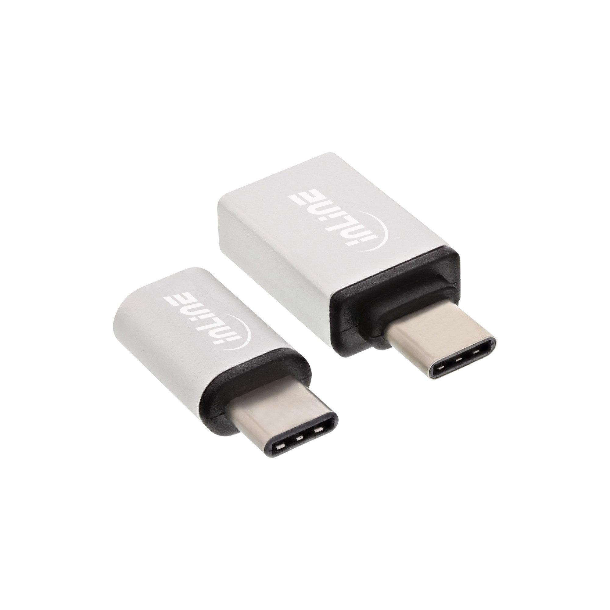 InLine® USB Adapter-Set USB-C an USB 2.0 Micro-B & USB 3.2 Gen.1 USB-A USB-Adapter
