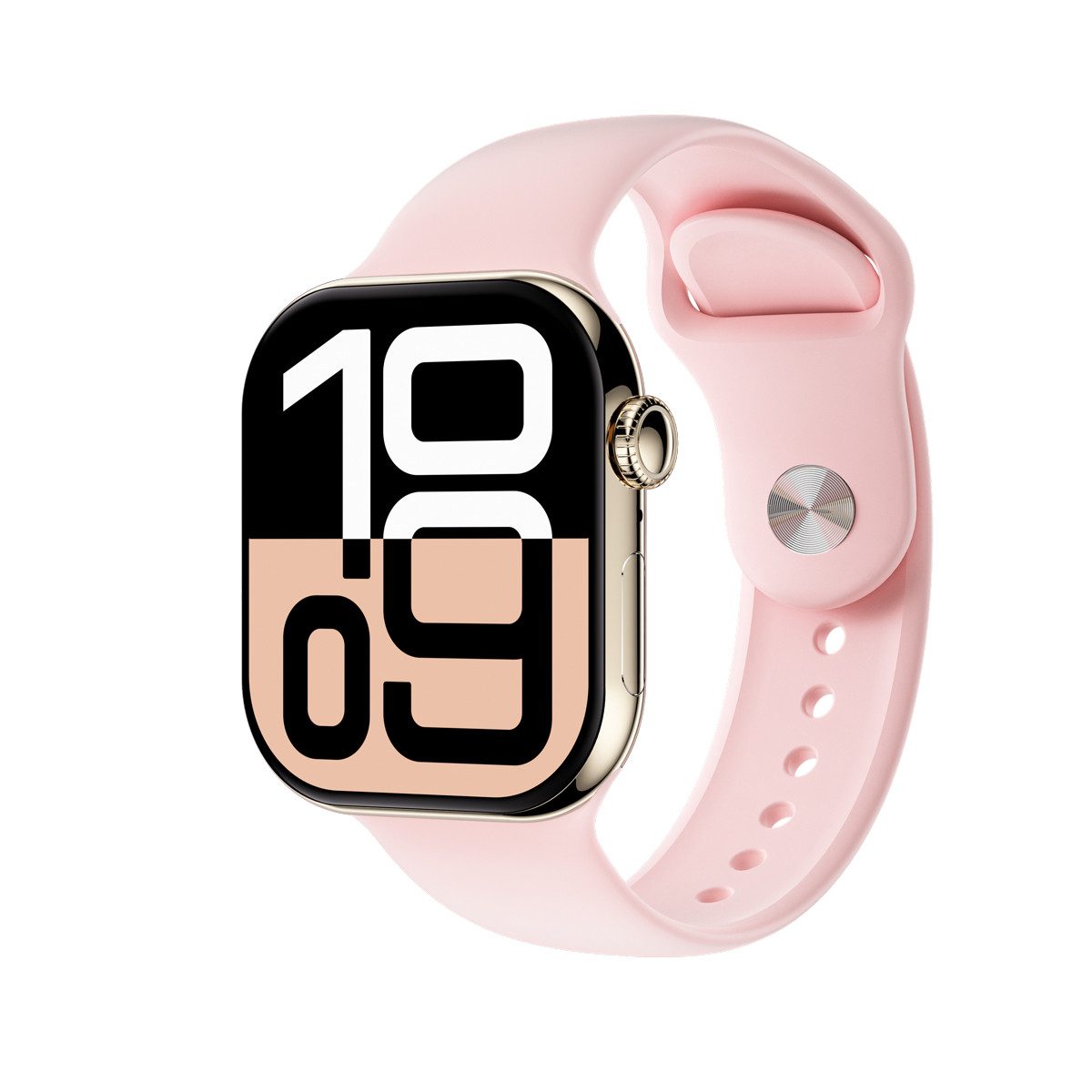 Platinet PSMART10 Smartwatch (4,7 cm/1,85 Zoll), AMOLED Display mit Gesundheitsfunktionen und langer Akkulaufzeit