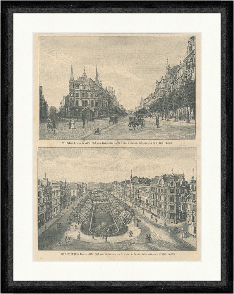 ᐅ Kunstdruck Hohenzollernring und Kaiser Wilhelm Ring in Köln Park