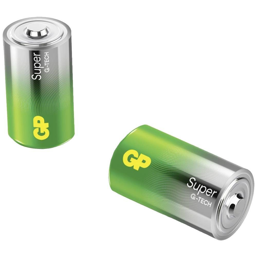 GP Batteries GP Super Alkaline 1.5 V, LR20, Batterien D Mono, Akku