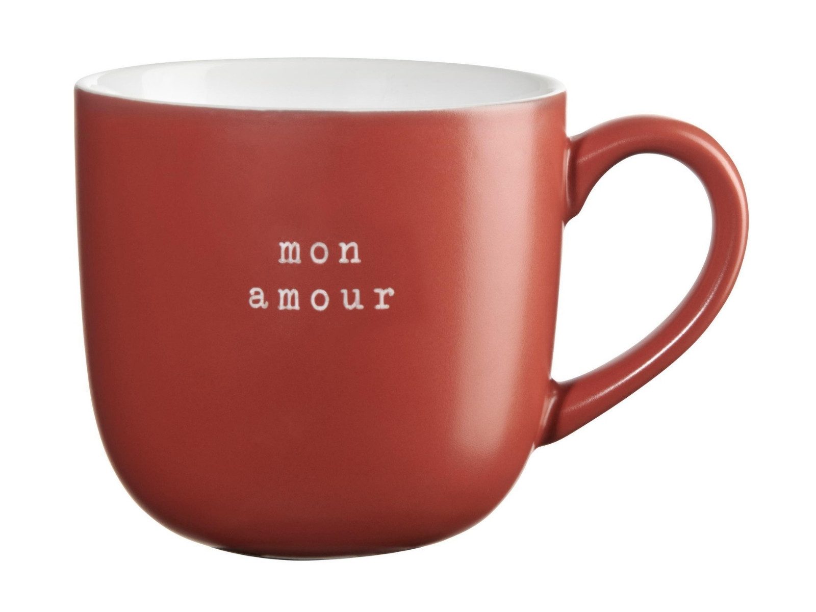 ASA SELECTION Becher hey! Henkelbecher mon amour 0,6l, New Bone China