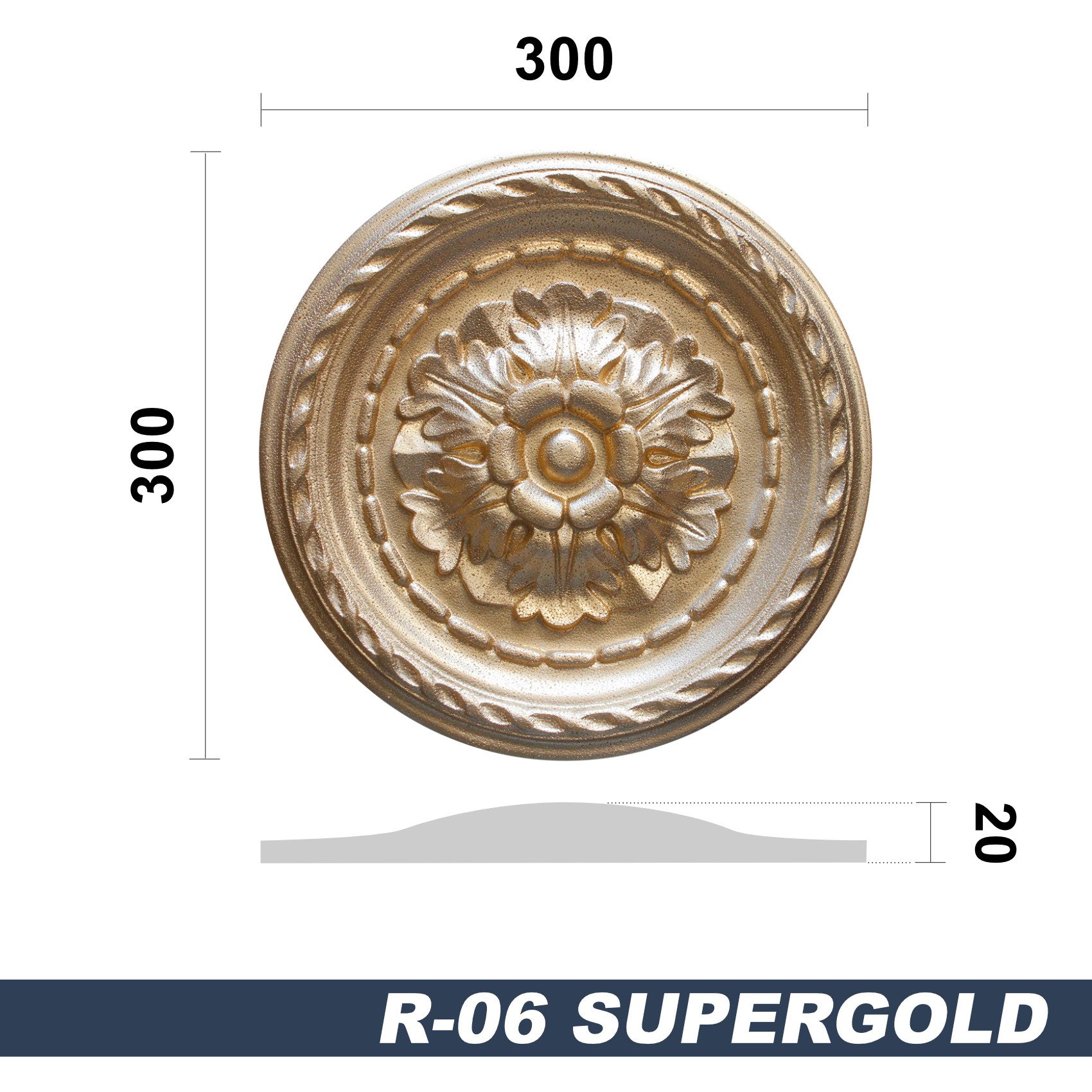 marbet design Wanddekoobjekt R-06 Super Gold günstig online kaufen