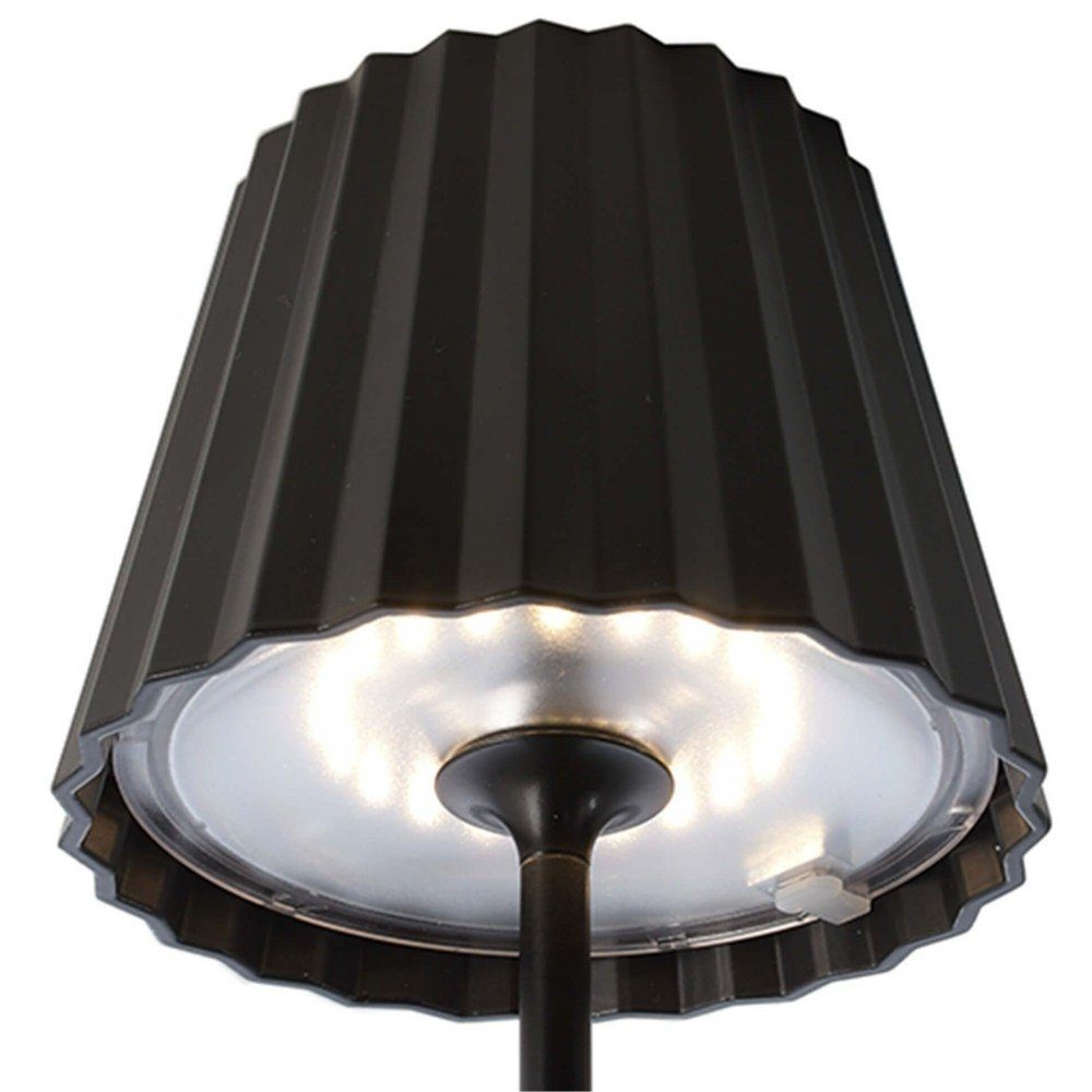 Deko-Light LED Tischleuchte LED Tischleuchte Dim IP54, Angabe, fest keine 2,2W Nachttischlampe, II Sheratan LED, Tischlampe warmweiss, verbaut, Leuchtmittel Ja, in Tischleuchte, enthalten: 154lm Schwarz