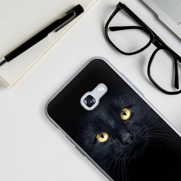 DeinDesign Handyhülle Tom Cat, Silikon Hülle, Bumper Case, Handy Schutzhülle, Smartphone Cover Katze Auge schwarz