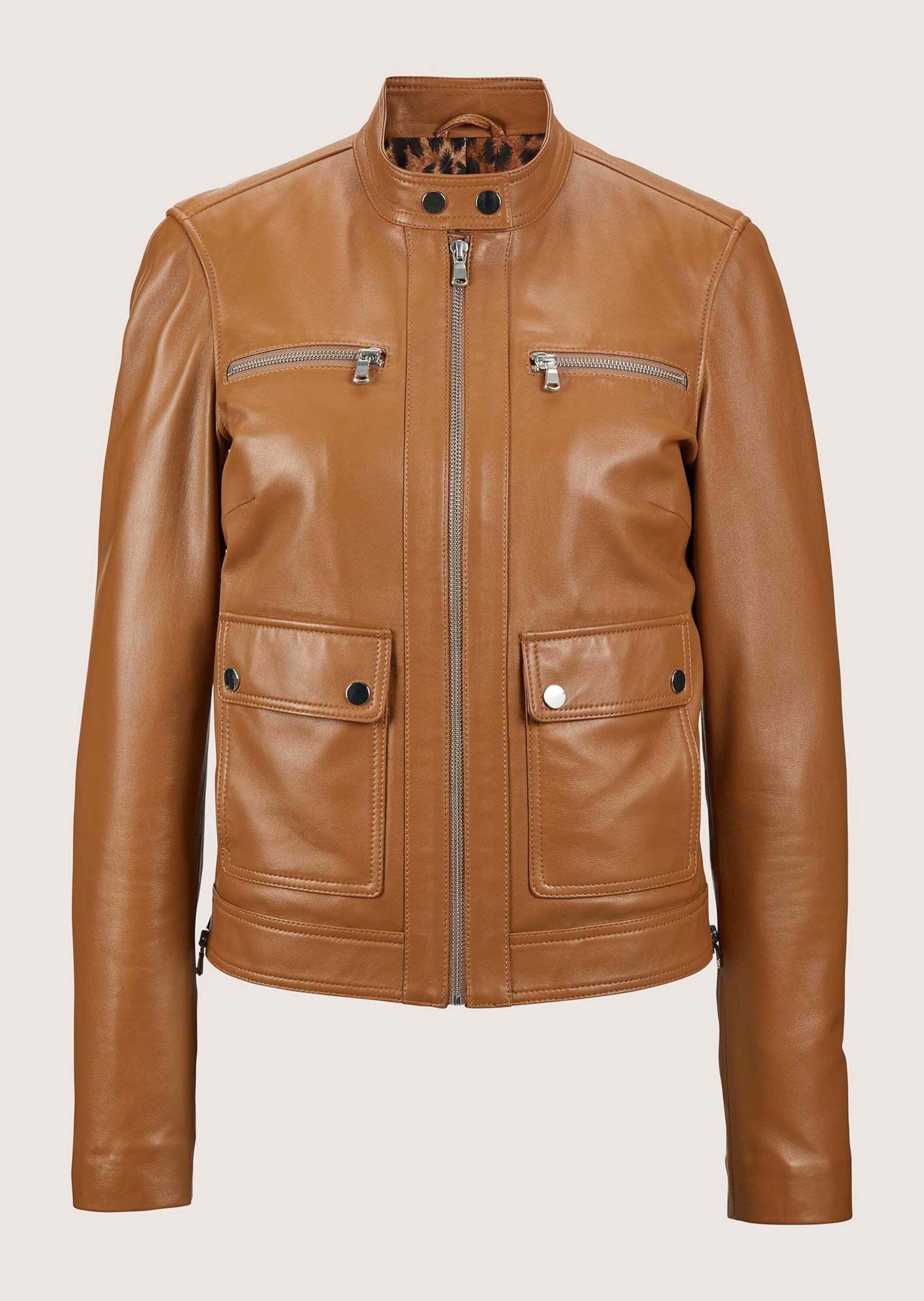 Lederjacke Biker-Jacke aus Lammnappa