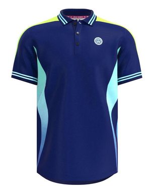 BIDI BADU Tennisshirt Grafic Illumination Polo für Herren in duneklblau
