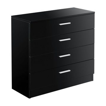 en.casa Kommode, »Drammen« Schubladenschrank 67 x 70 x 30 cm Schwarz