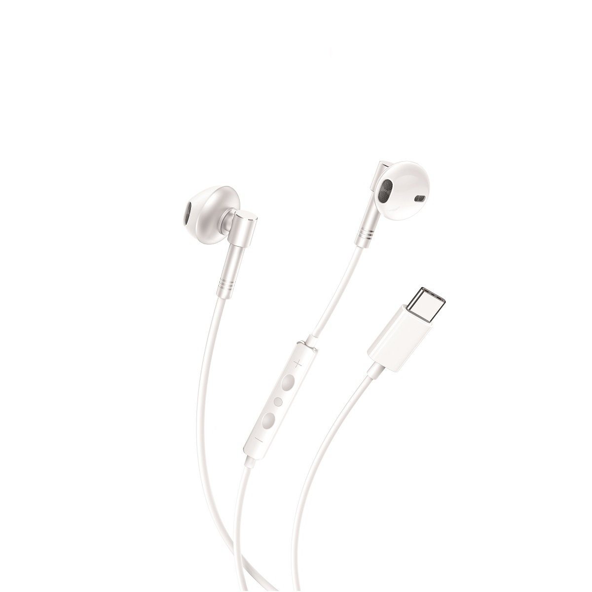 XO kabelgebundene Kopfhörer USB-C, Silikonkabel, Lautstärke einstellbar Kopfhörer