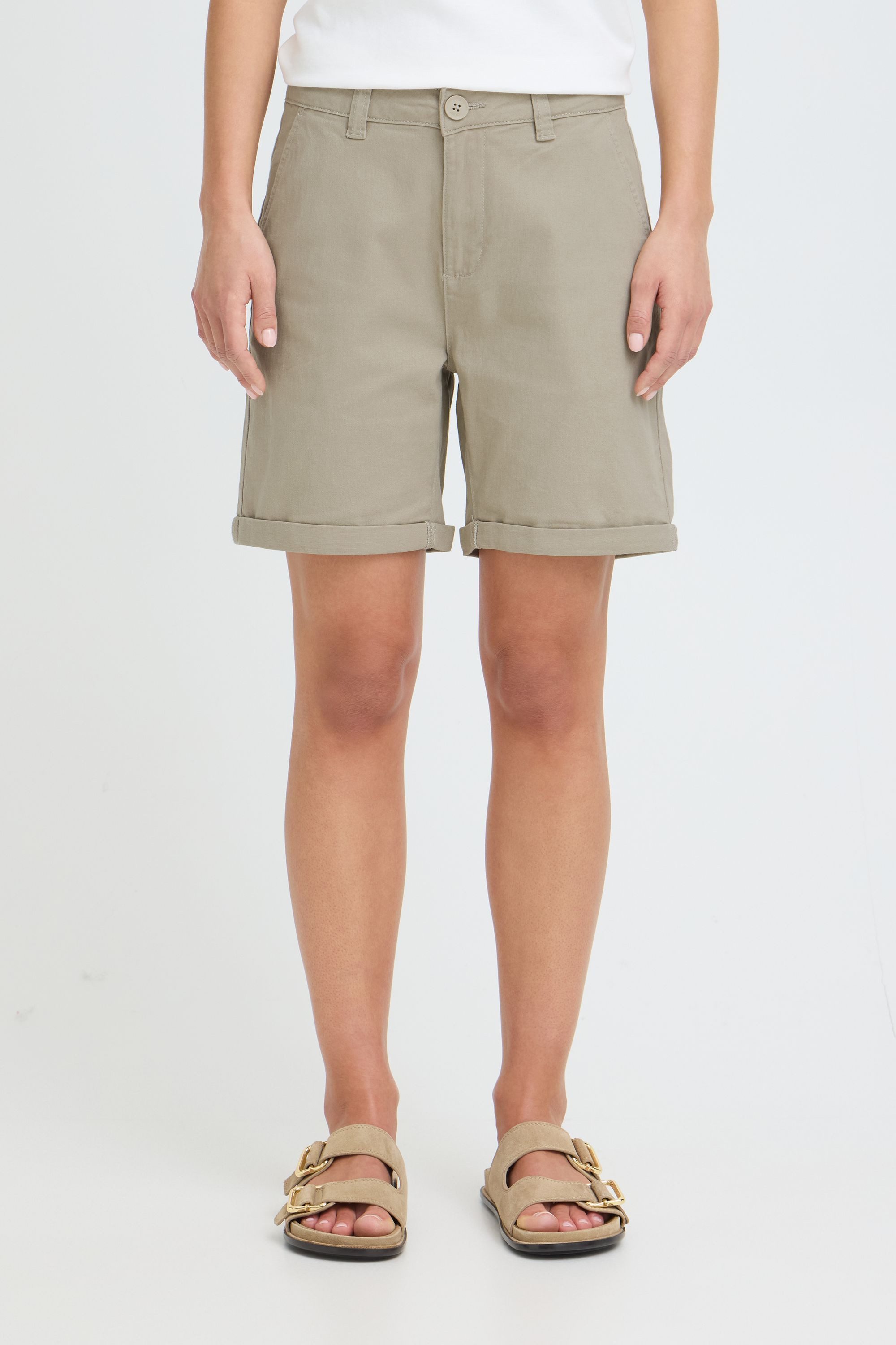 OXMO Chinoshorts OXKvita Turn-Up Shorts