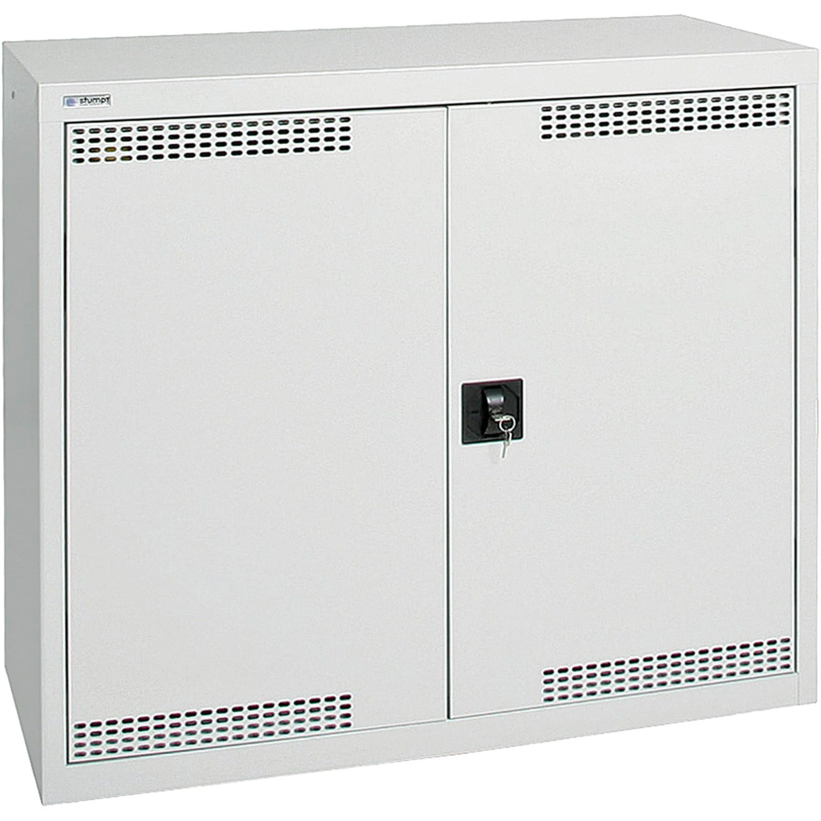 STUMPF Serverschrank Stumpf Umweltschrank BP-2 lichtgrau + 2 Auffangwannen durchgehend - 75