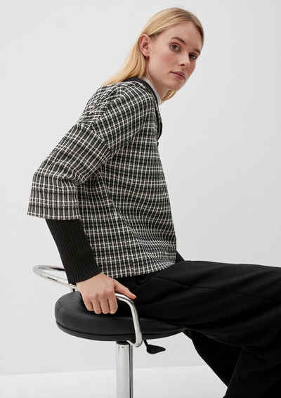 s.Oliver BLACK LABEL Sweatshirt »Kapuzensweatshirt im Boxy-Stil« Layering