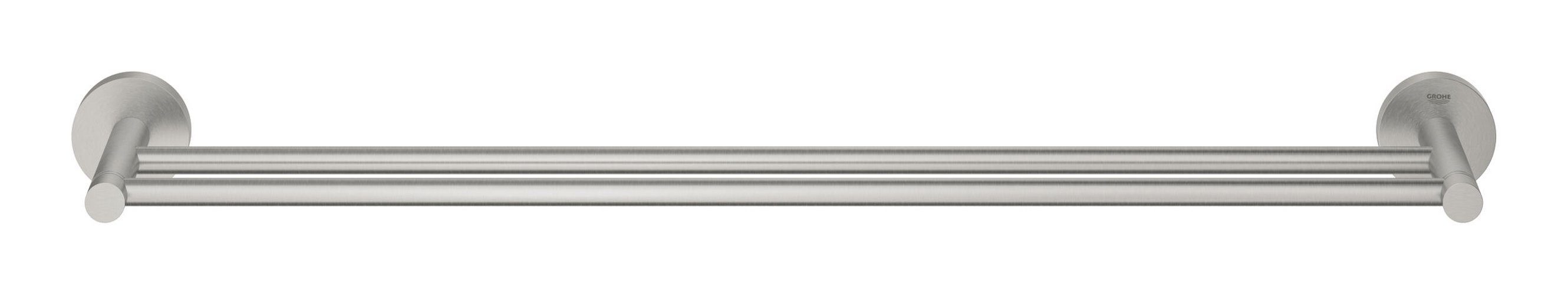 Grohe Handtuchhalter Start, Doppel-Badetuchhalter - Supersteel