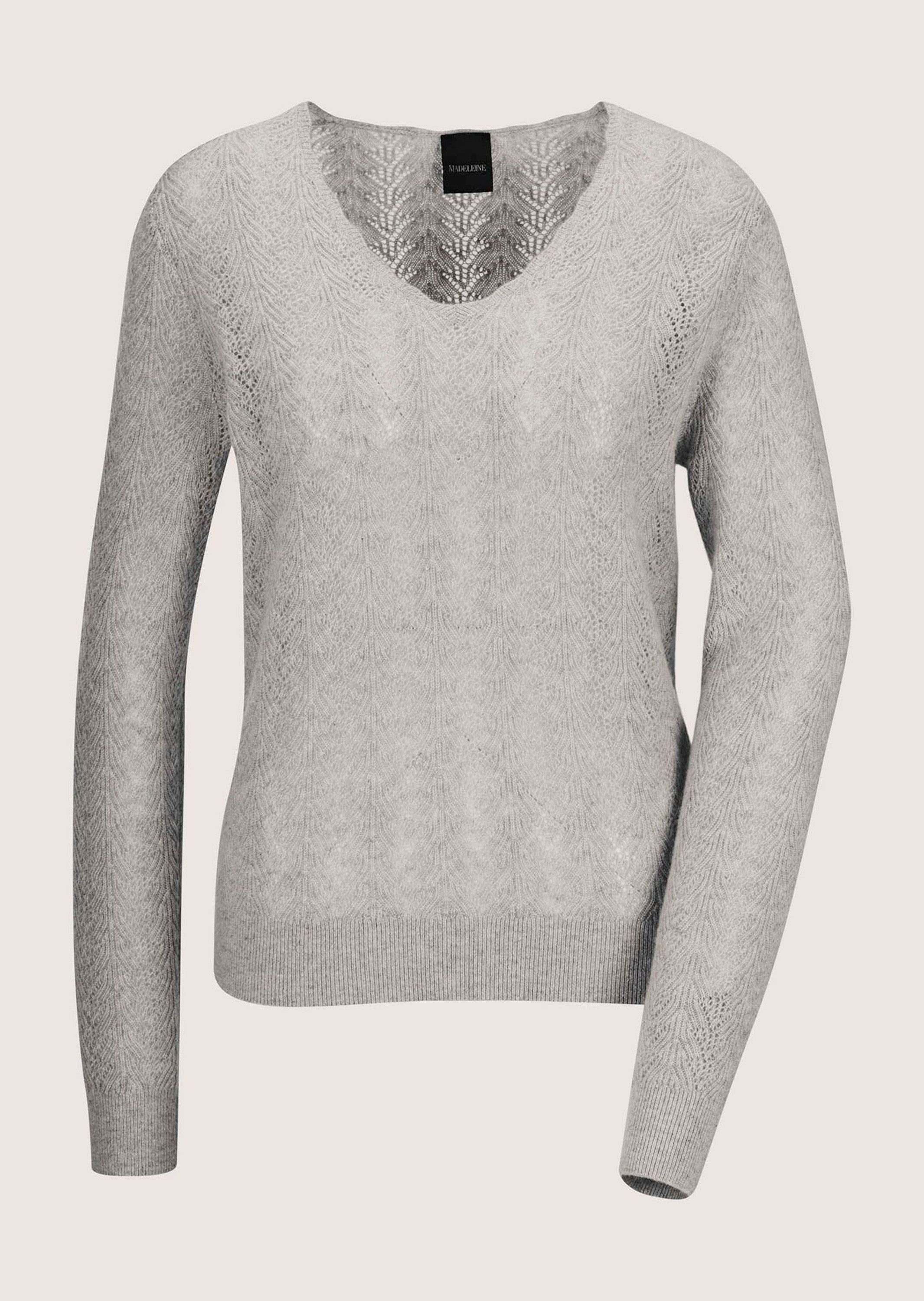 Strickpullover Luxuriöser Strickpullover mit Ajour-Muster