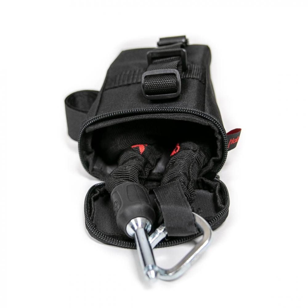Haberland Satteltasche Haberland Tasche für Schlosskette unter Sattel schwarz - sichere, plat