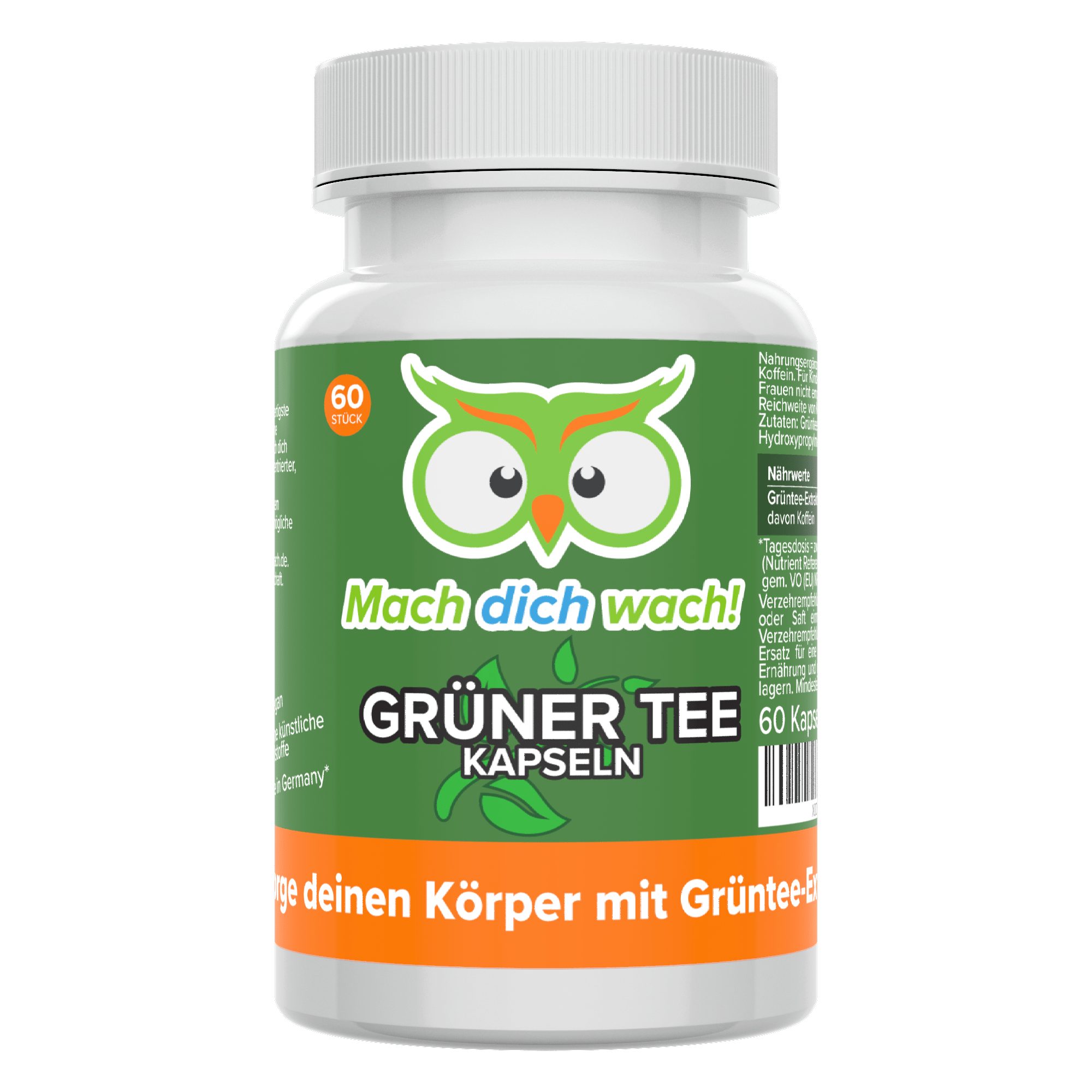 Grüner Tee Kapseln - 100 mg Koffein - Kapsel